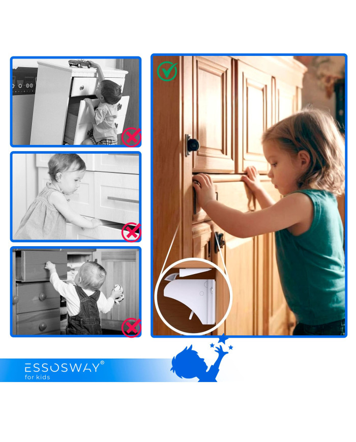 Zabezpieczenie magnetyczne do mebli blokada szafek