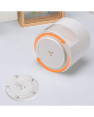 Obrotowy przybornik na biurko na długopisy z szufladką