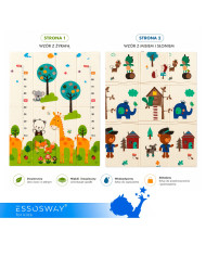 Mata piankowa edukacyjna dwustronna do zabawy