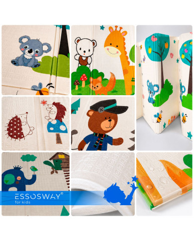 Mata piankowa edukacyjna dwustronna do zabawy