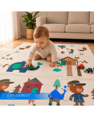 Mata piankowa edukacyjna dwustronna do zabawy