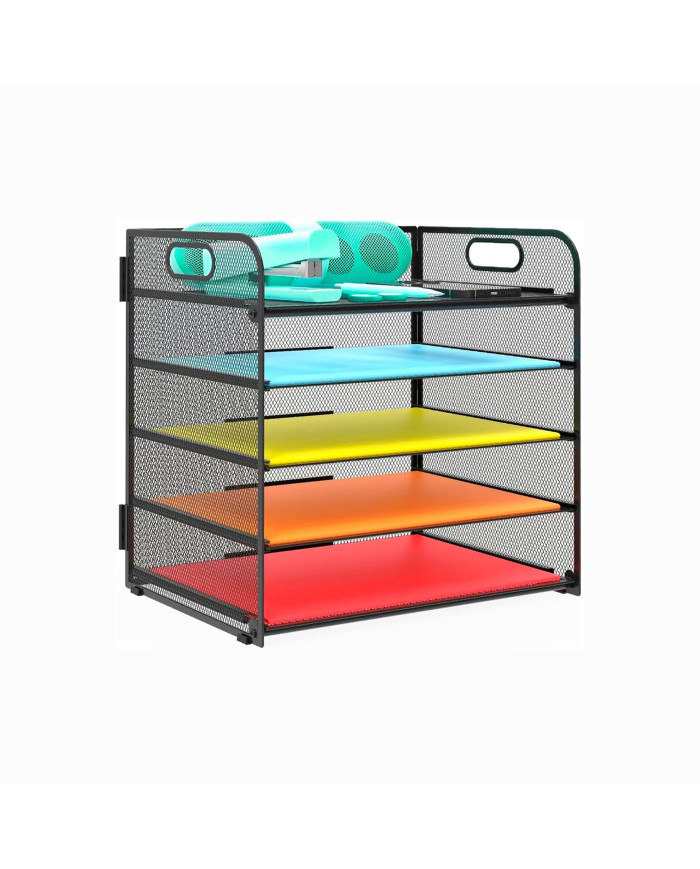 Organizer na dokumenty przybornik na biurko metalowy