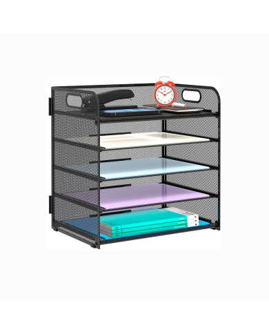 Organizer na dokumenty przybornik na biurko metalowy