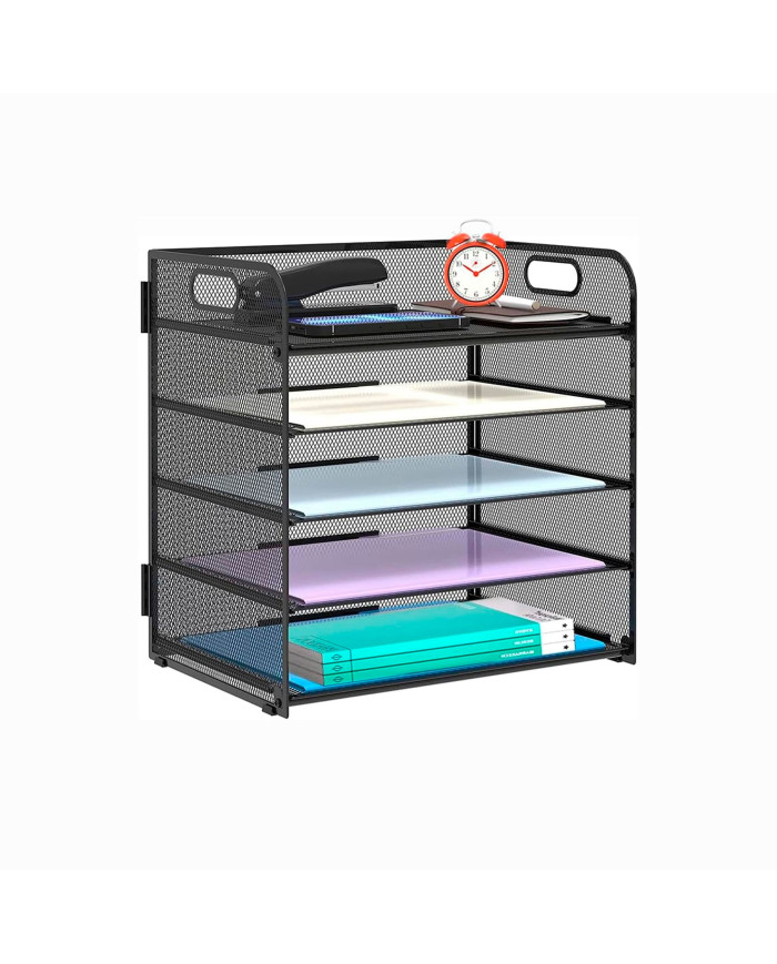 Organizer na dokumenty przybornik na biurko metalowy