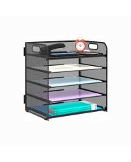 Organizer na dokumenty przybornik na biurko metalowy