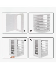 Przybornik organizer na biurko na dokumenty A4 (7 przegródek)