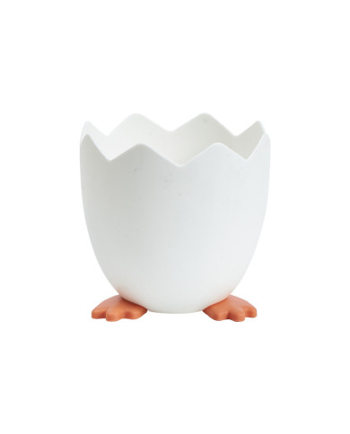 Przybornik na długopisy w kształcie skorupki jajka