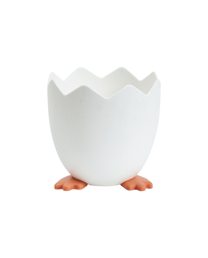 Przybornik na długopisy w kształcie skorupki jajka