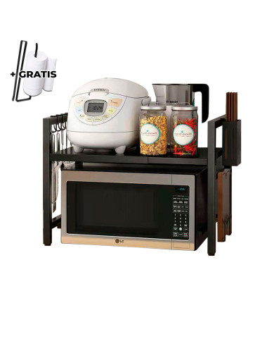 Półka Stojak na mikrofalówkę Regał kuchenny regulowany