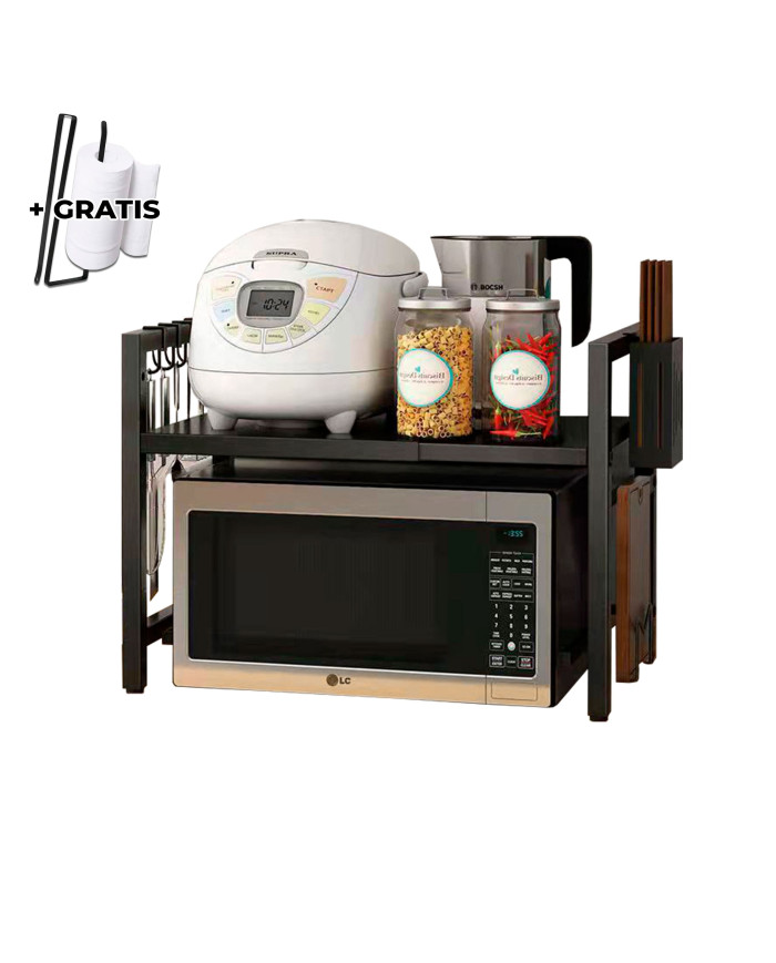 Półka Stojak na mikrofalówkę Regał kuchenny regulowany