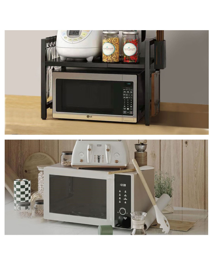 Półka Stojak na mikrofalówkę Regał kuchenny regulowany