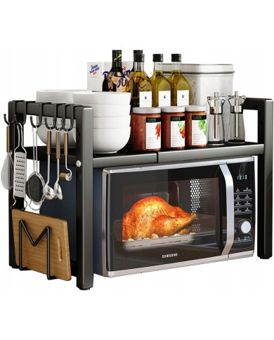 Półka Stojak na mikrofalówkę Regał kuchenny regulowany