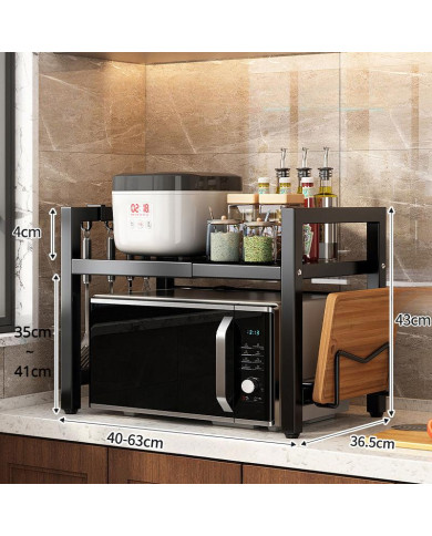 Półka Stojak na mikrofalówkę Regał kuchenny regulowany