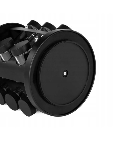 Przyprawnik obrotowy stojak na przyprawy 16 słoików + naklejki