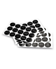 Przyprawnik obrotowy stojak na przyprawy 16 słoików + naklejki