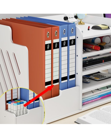 Przybornik organizer na biurko na dokumenty, długopisy