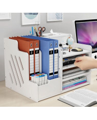 Przybornik organizer na biurko na dokumenty, długopisy