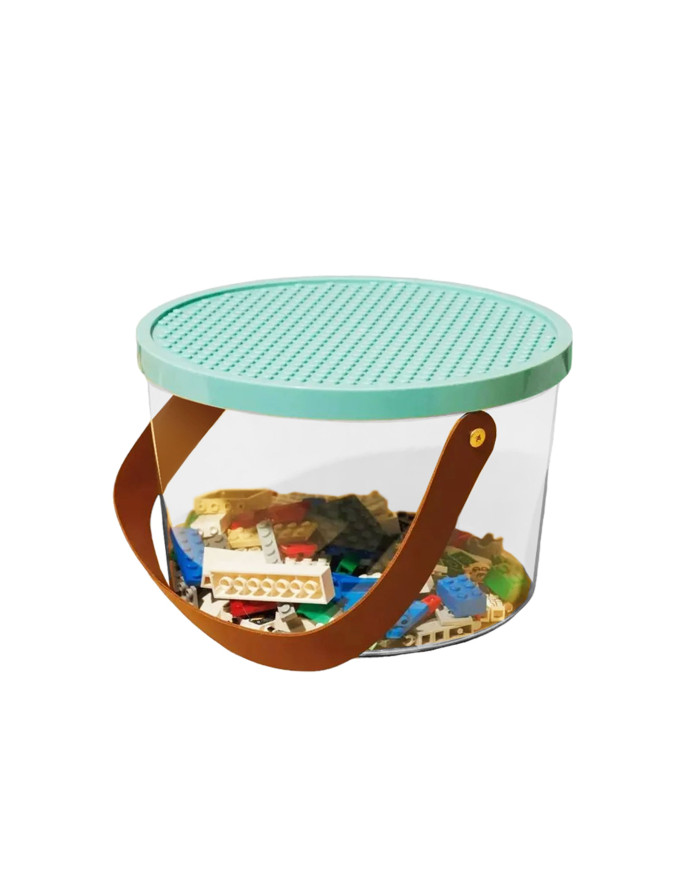 Pojemnik na klocki Lego i zabawki organizer wiaderko
