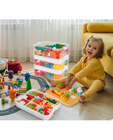 Pojemnik na klocki Lego organizer 3-piętrowy