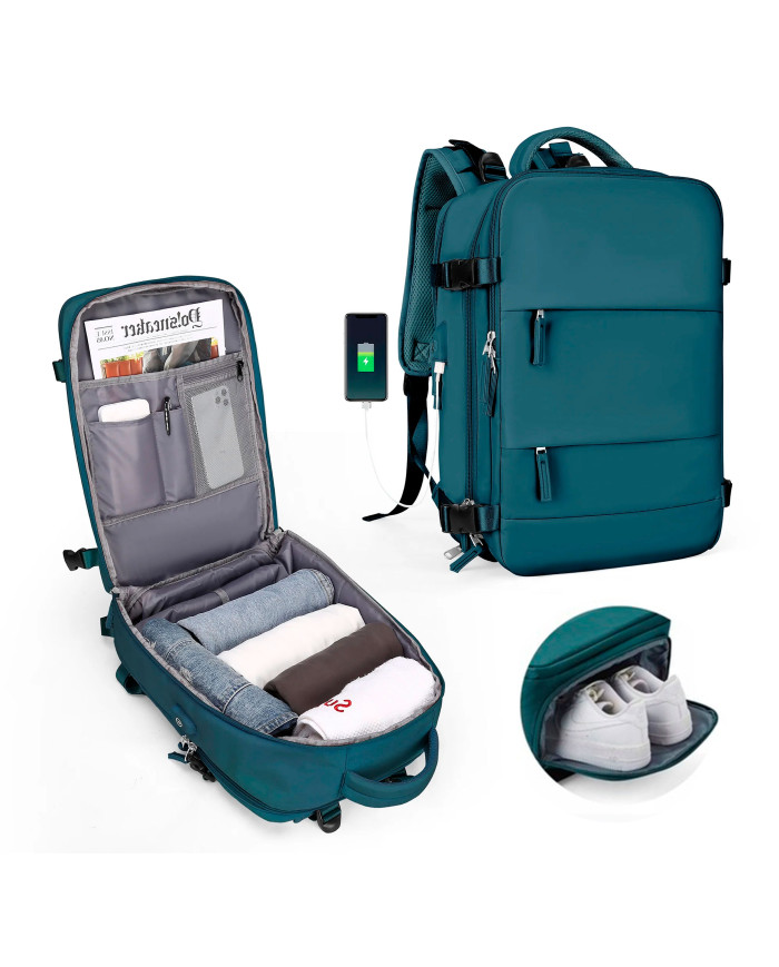 Plecak podróżny do samolotu Essosway niebieski morski