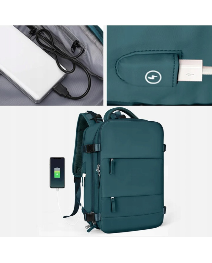 Plecak podróżny do samolotu Essosway niebieski morski