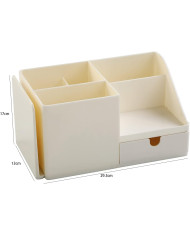 Przybornik na długopisy organizer na biurko z przegrodą na książki