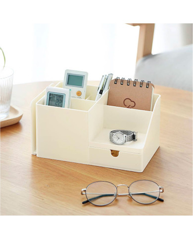 Przybornik na długopisy organizer na biurko z przegrodą na książki