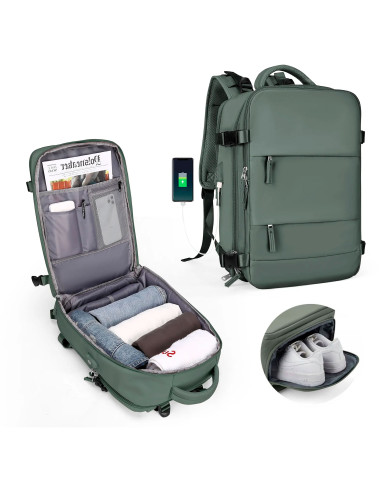 Plecak podróżny do samolotu Essosway oliwkowy