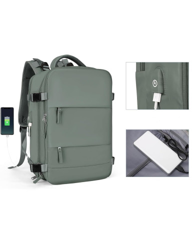 Plecak podróżny do samolotu Essosway oliwkowy