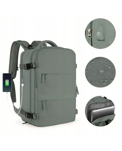 Plecak podróżny do samolotu Essosway oliwkowy