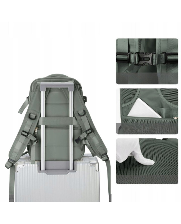 Plecak podróżny do samolotu Essosway oliwkowy