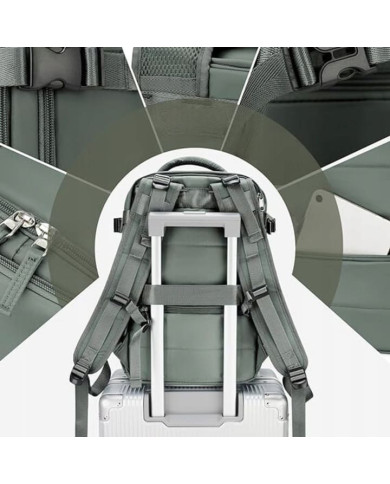 Plecak podróżny do samolotu Essosway oliwkowy