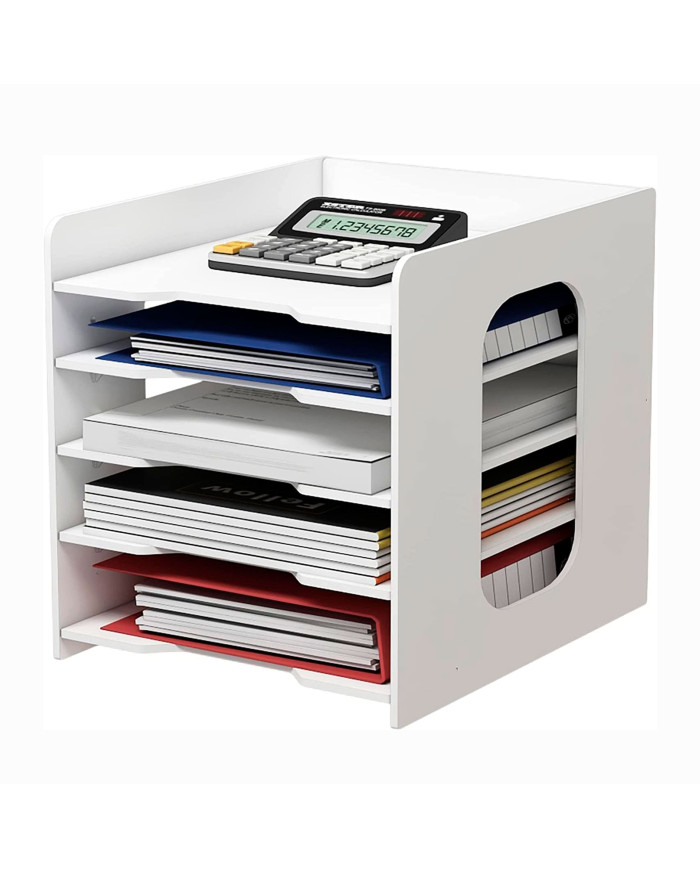 Przybornik organizer na biurko na dokumenty A4 (5 przegródek)