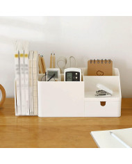 Przybornik na długopisy organizer na biurko z przegrodą na książki