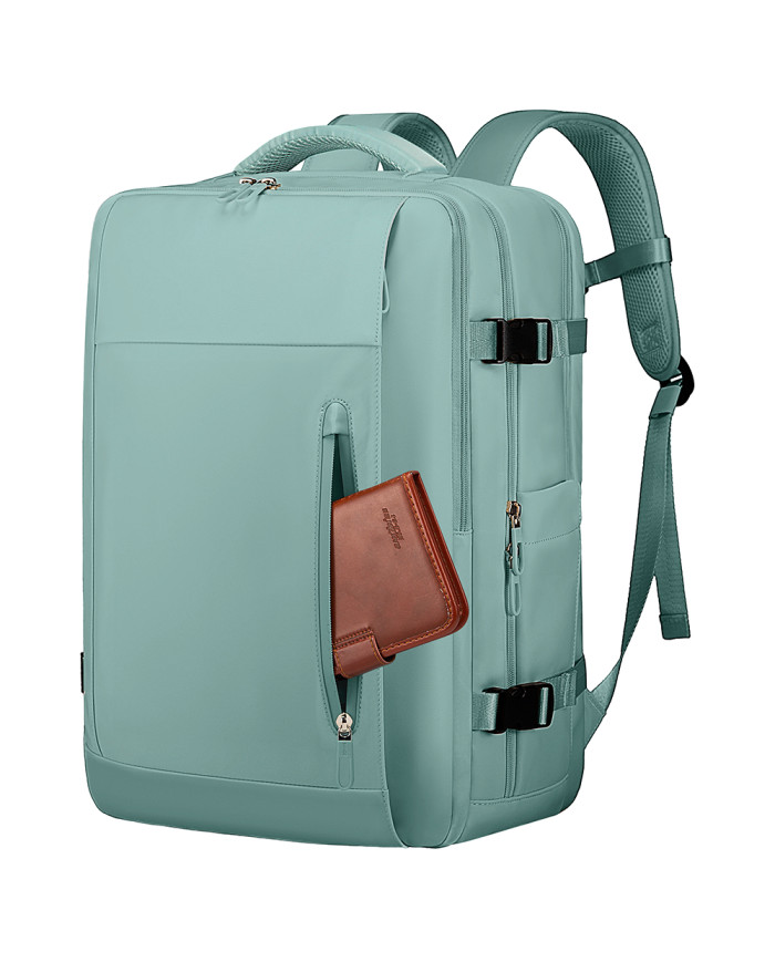 Plecak podróżny kabinowy do samolotu 28L Bange turkusowy