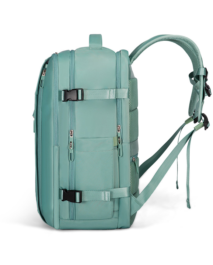 Plecak podróżny kabinowy do samolotu 28L Bange turkusowy