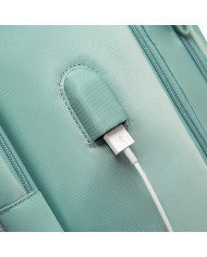 Plecak podróżny kabinowy do samolotu 28L Bange turkusowy