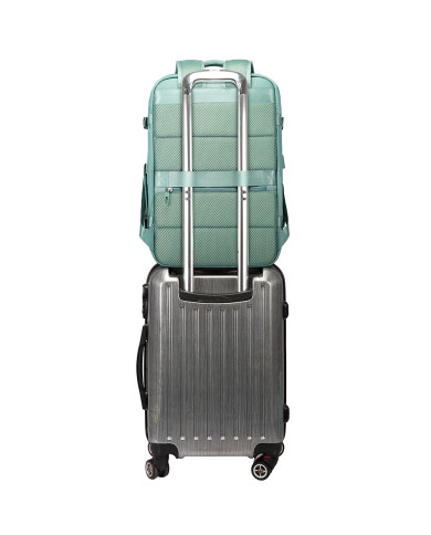 Plecak podróżny kabinowy do samolotu 28L Bange turkusowy