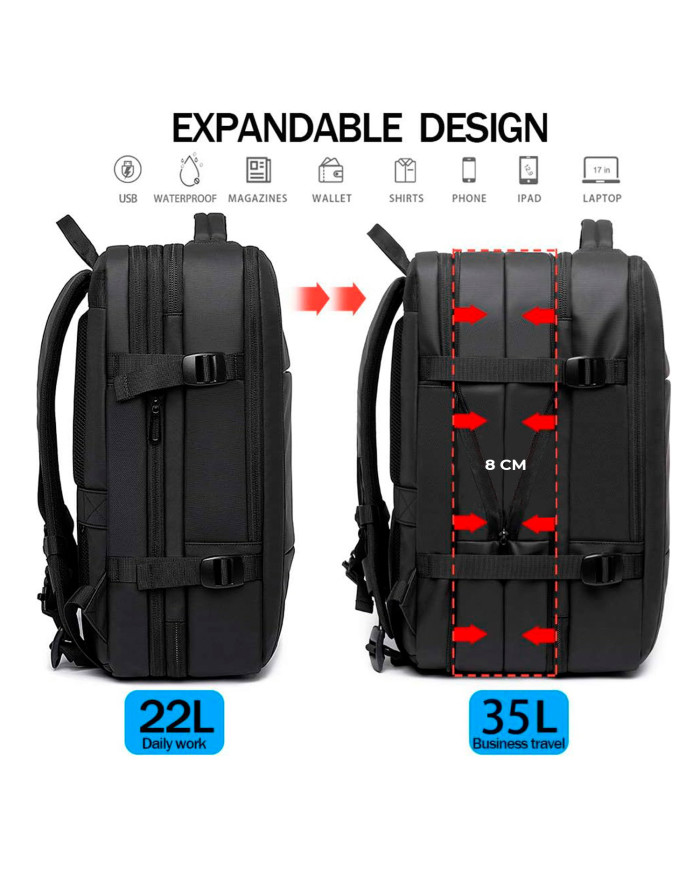 Plecak podróżny kabinowy rozszerzalny Bange