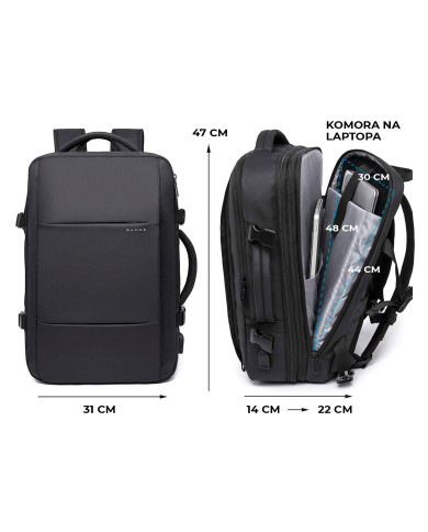 Plecak podróżny kabinowy rozszerzalny Bange