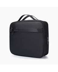 Kosmetyczka podróżna wisząca Bange z haczykiem rozkładana czarna