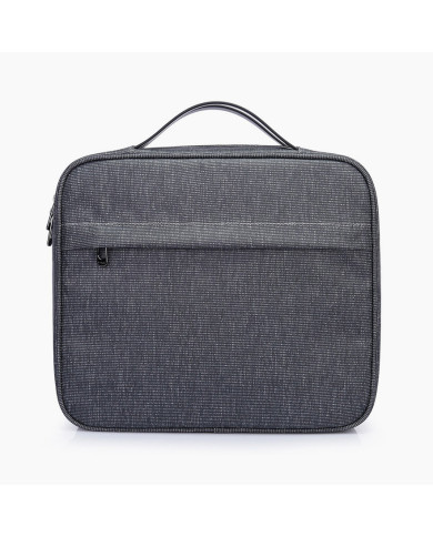 Kosmetyczka podróżna wisząca Bange z haczykiem rozkładana szara