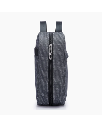 Kosmetyczka podróżna wisząca Bange z haczykiem rozkładana szara