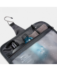 Kosmetyczka podróżna wisząca Bange z haczykiem rozkładana szara