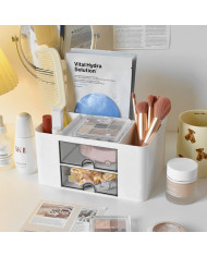 Organizer na biurko mały przybornik z szufladkami