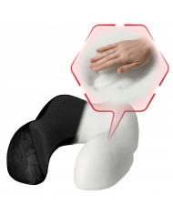 Poduszka podróżna turystyczna memory czarna