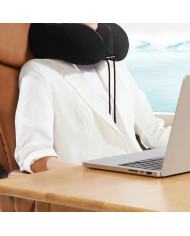 Poduszka podróżna turystyczna memory czarna