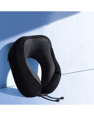 Poduszka podróżna turystyczna memory czarna