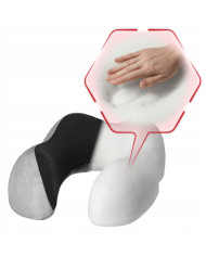 Poduszka podróżna turystyczna memory szara