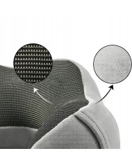 Poduszka podróżna turystyczna memory szara